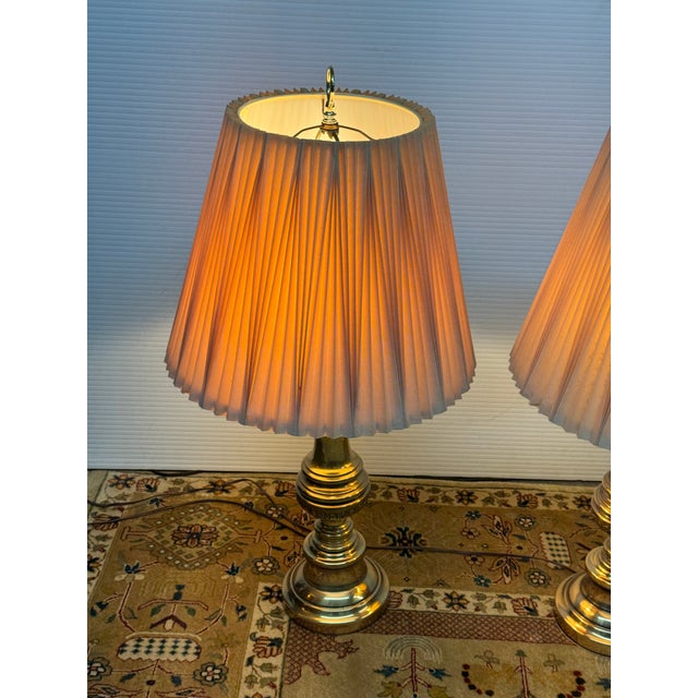 Late 20th Century Vintage Stiffel Table Lamps - a Pair For Sale - Image 5 of 12
