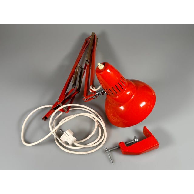 Space Age Scissor Desk Lamp in Metal, 1960s For Sale - Image 9 of 12