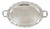 Vintage Crescent 1082 Victorian Style Silver Plated Oval Serving Platter Tray For Sale