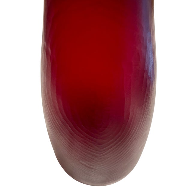 Mid 20th Century Carlo Scarpa Style Battuto Glass Carafe For Sale In San Francisco - Image 6 of 7