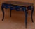 Blue With Gold Louis XV Antique Style Desk with Chair - 2 Pieces For Sale - Image 4 of 9