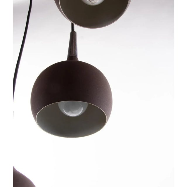 Black Sweden Markaryd Dome Cascade Chandelier by Hans Agne Jakobsson, 1970s For Sale - Image 8 of 12
