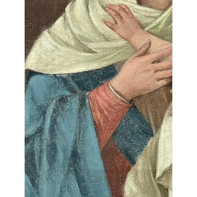 Tresoldi, Madonna and Child, Oil Painting on Canvas, Framed For Sale - Image 5 of 8