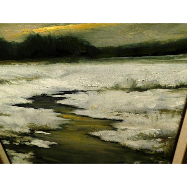 Impressionist Dennis Sheehan "Untitled"Original Oil on Canvas Hand Signed Landscape Framed For Sale - Image 3 of 5
