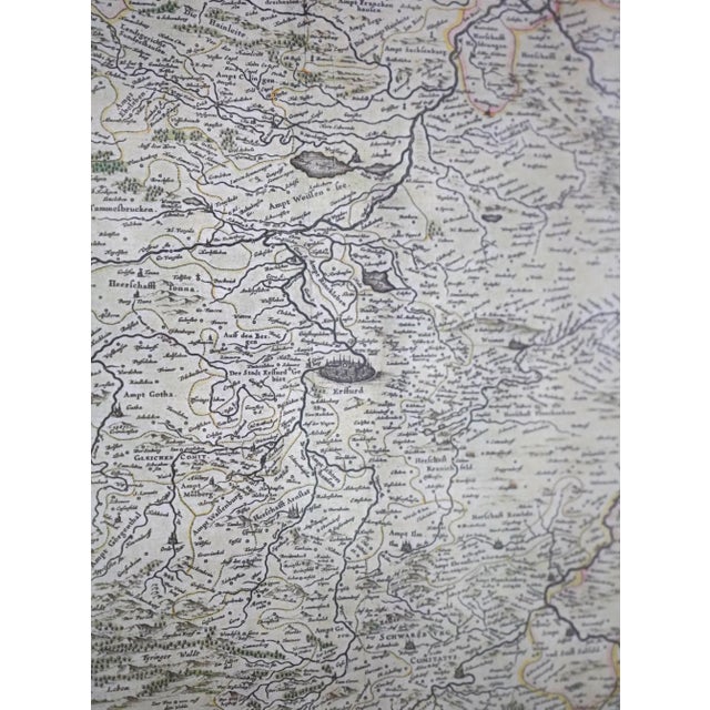 Pair of English Framed & Matted Map Prints For Sale - Image 12 of 14