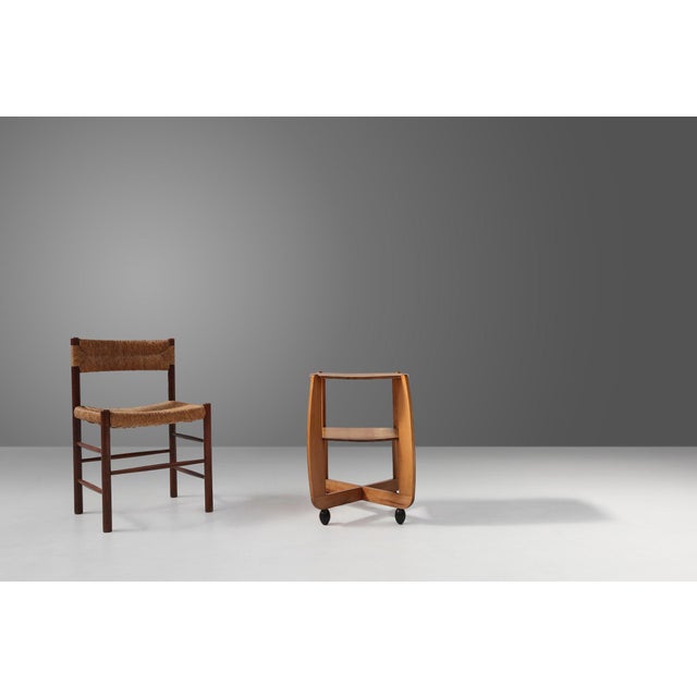 Amsterdam School Beech Wooden Side Table, the Netherlands, 1920s For Sale - Image 12 of 13