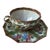 19th Century Chinese Famille Rose Medallion Eggshell Porcelain Cup & Saucer Set- 2 Pieces For Sale