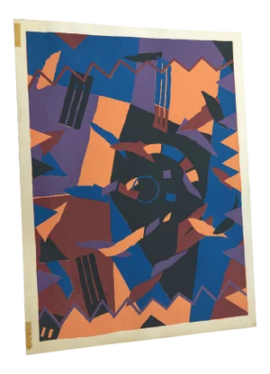 Abstract Serigraph Print, Signed by Douglas Leichter