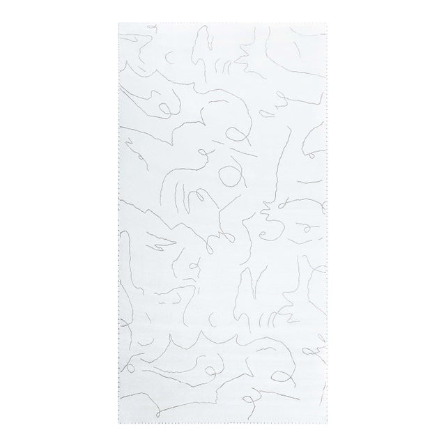 Contemporary Cocteau Hand Knotted Silk Rug by Doris Leslie Blau For Sale