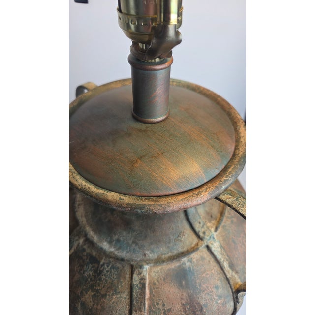 Monumental Tyndale for Frederick Cooper Gadrooned Urn Lamp, Chicago, C. 1970s–80s For Sale - Image 18 of 18