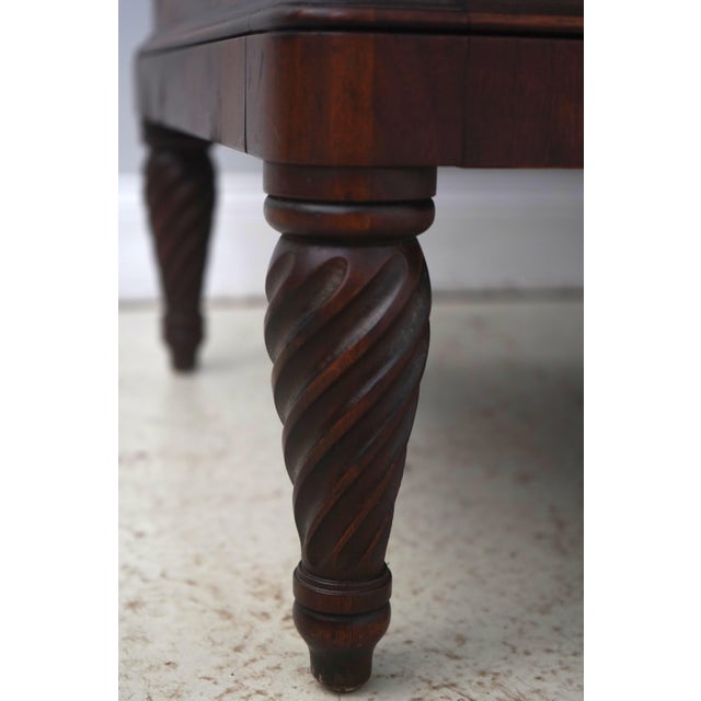 Vintage Neoclassical Marble Top Inlaid Dresser For Sale - Image 11 of 18