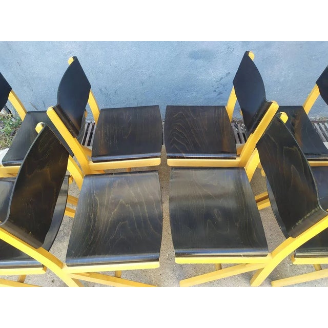 Black Dining Chairs from Baumann, 1990s, Set of 8 For Sale - Image 8 of 18
