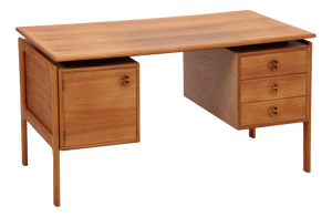 Mid-Century Danish Teak Desk by Arne Vodder, 1960s