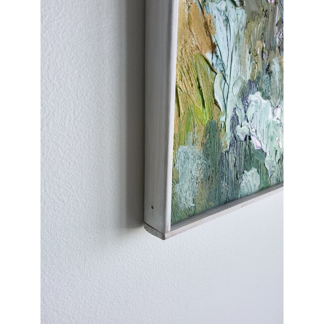 Floral Abstract Impressionist Swedish Painting by Bente Bjerregaard For Sale - Image 12 of 17