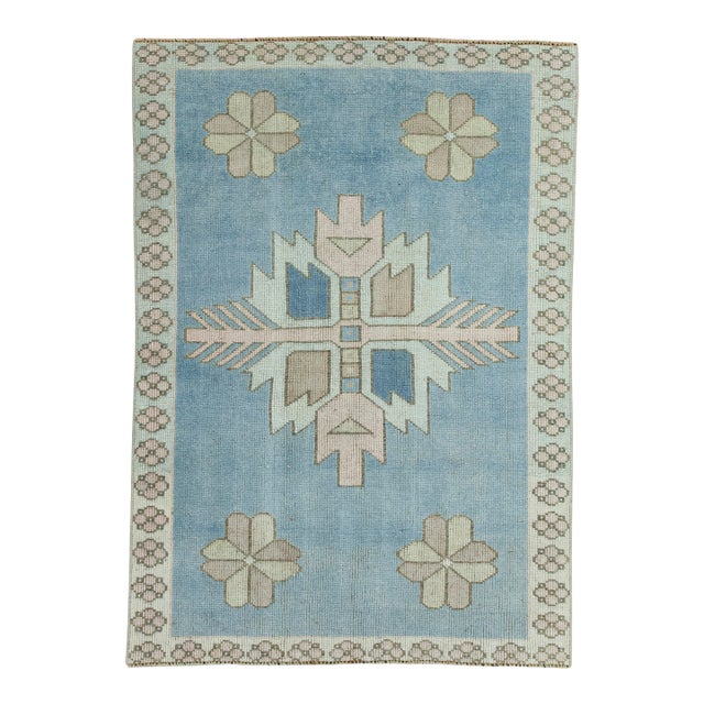Turkish Vintage Rug 3'4" x 4'8" #20693 For Sale