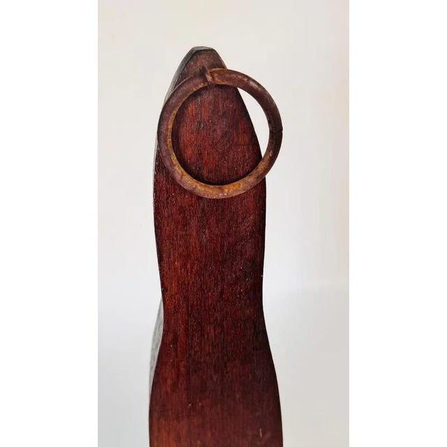 19th Century Abstract Wood Candleholder Sculpture, France For Sale - Image 9 of 15