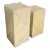 Postmodern Faux Beige Stone Pedestals - a Pair For Sale