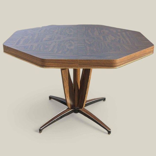 1960s Chromcraft Laminate Dining Table With Star Base, Mid-Century For Sale - Image 4 of 11