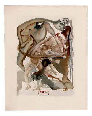 Salvador Dali, In the Dark Limbo, 1964, Original Woodcut