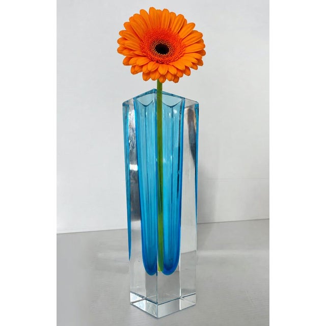 Blue Vase by Flavio Poli for Seguso, 1960 For Sale - Image 8 of 8