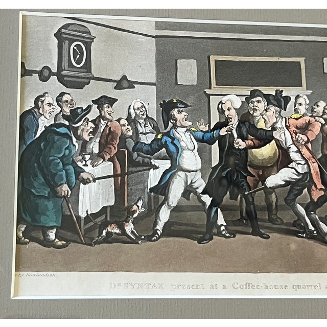 Late 20th Century Vintage English Satire Art Print by Rowlandson For Sale - Image 5 of 8