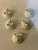 Early 20th Century Antique Hand Painted Nippon Porcelain Footed Salt Cellars, Set of 5 For Sale - Image 5 of 12