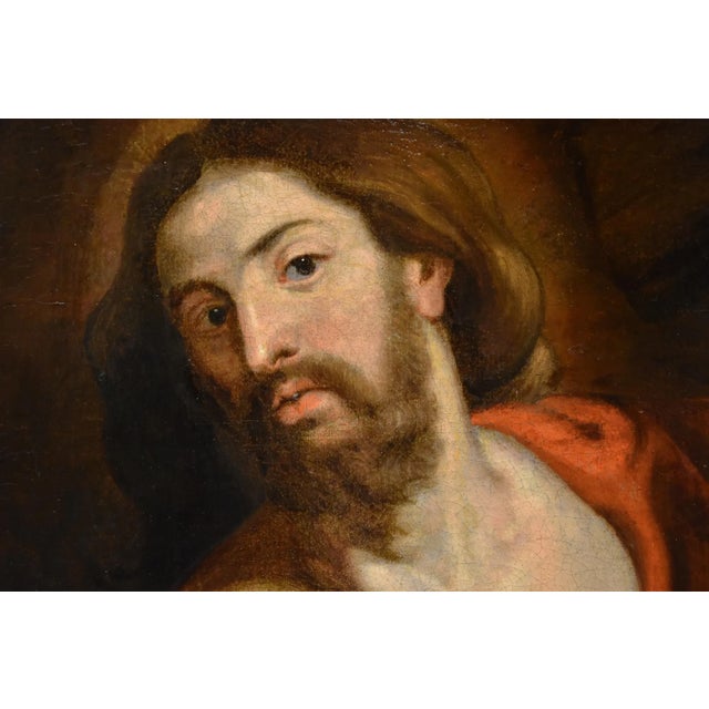 Workshop of Anthoon Van Dyck, Christ Carrying the Cross, 1650, Oil on Canvas, Framed For Sale - Image 10 of 17