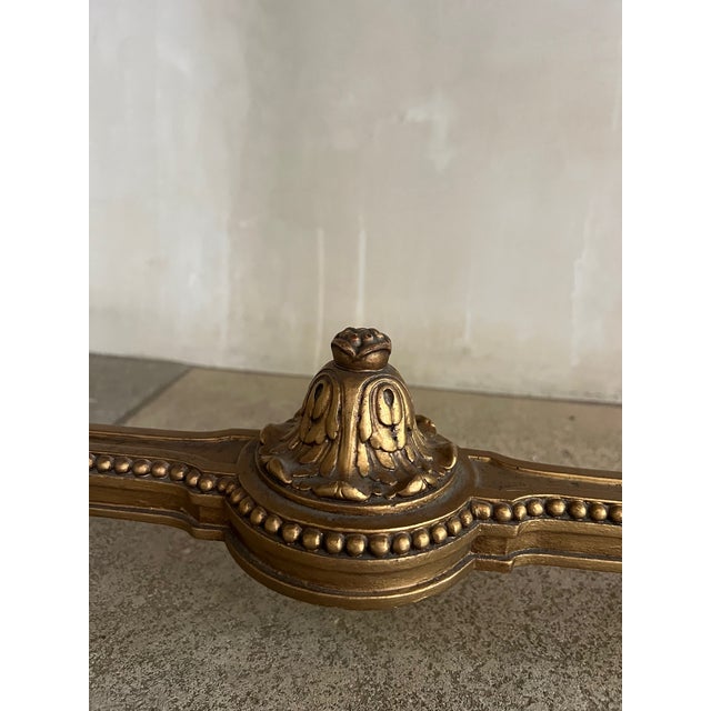 French 19th Century Marble Top Giltwood Table For Sale - Image 12 of 12