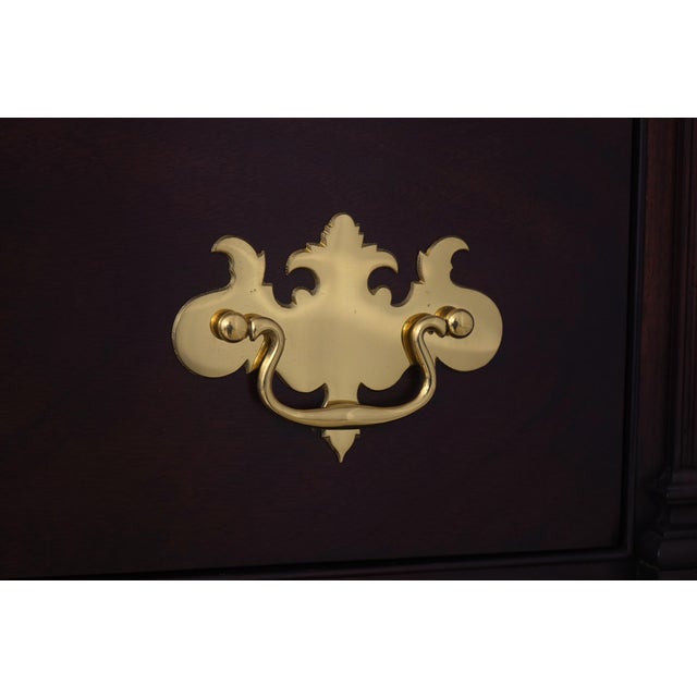 Wood Stickley Colonial Williamsburg Cw 190 Mahogany High Chest For Sale - Image 7 of 18