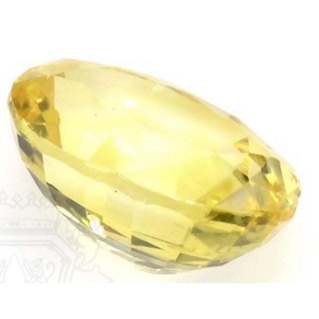GIA Certified 5.56 Ct Natural Ceylon Yellow Sapphire Pendant Necklace white Gold For Sale - Image 9 of 18