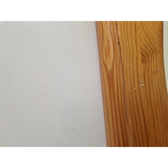 Scandinavian Octagonal Pine Wood Mirror, 1970s For Sale - Image 4 of 8