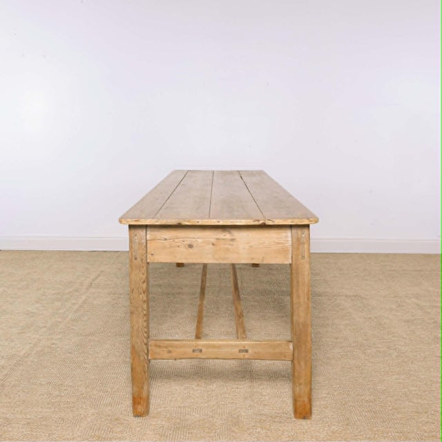 Antique Irish Pine Farmhouse Table | Circa 1870 For Sale In Orlando - Image 6 of 13