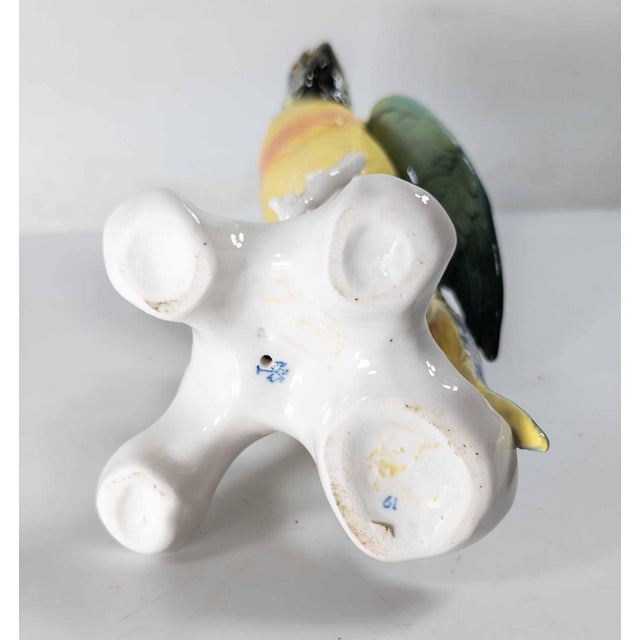 19th Century German Porcelain Macaw or Parrot Type Figure by Karl Ens For Sale - Image 10 of 11