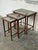 Teak Abstract Mosaic Tile Top Nesting Tables Set of 3 Mid-Century Modern 1960s For Sale - Image 9 of 10
