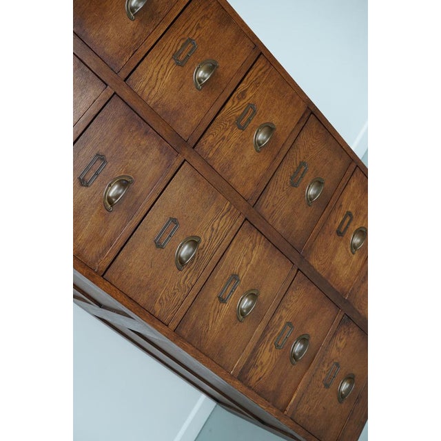 Vintage Dutch Oak Apothecary, 1930s For Sale - Image 9 of 16