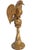 1980s Vintage Hand Carved Wood Bird Sculpture on Finial 19" H For Sale - Image 5 of 10