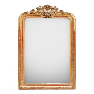 Louis Philippe Mirror with Crest For Sale