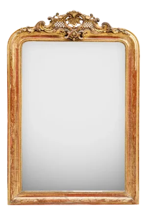Louis Philippe Mirror with Crest