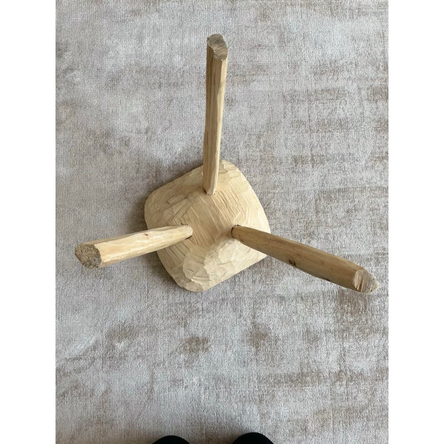 1950s Vintage Wooden Stool For Sale - Image 4 of 10