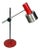 Red Metal & Aluminium Table Lamp from Stilnovo, Italy, 1960s For Sale