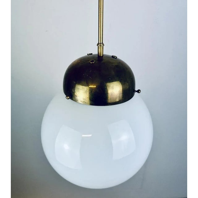 Gold Art Nouveau Pendant Lamp For Sale - Image 8 of 12