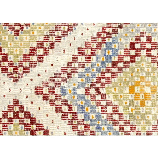 1950s Turkish Kilim. Hand woven with wool on wool foundation in the Oushak region of Turkey. Kilims & Flat Weaves are rugs...