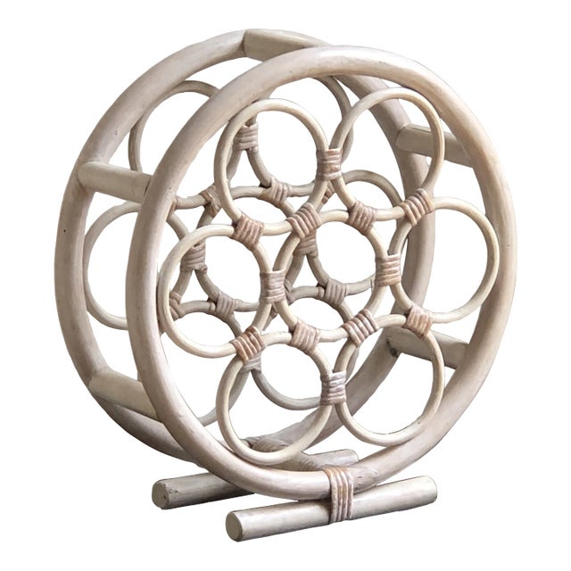 1970s Bentwood Bamboo Circular Wine Rack For Sale