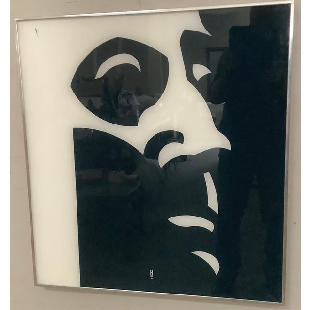 Earl Hubbard “George Washington” Large Pop Art Portrait, Liquitex Polymer, 28", 1960s For Sale - Image 4 of 5