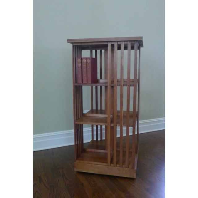 Stickley Mission Cherry Revolving Bookcase Chairish