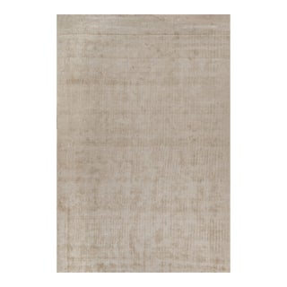 Rug & Kilim’s Modern Rug in Solid Beige - 12x18 For Sale
