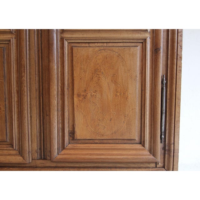 Antique Provincial Oak Cabinet with Inlays, 1800s For Sale - Image 16 of 18