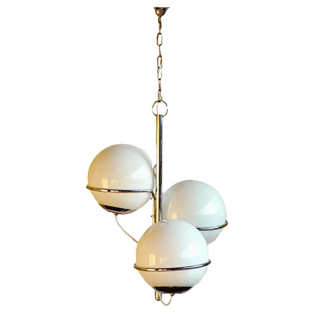Vintage Italian Space Age Ceiling Lamp, 1960s For Sale