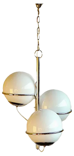 Vintage Italian Space Age Ceiling Lamp, 1960s
