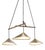 Emily Group of Three Pendant in Metallic Tones by Daniel Becker For Sale